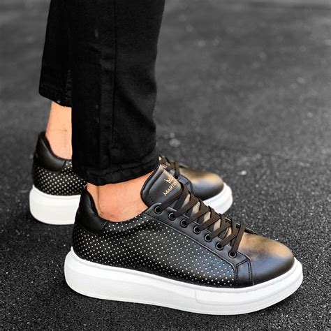 black designer sneakers